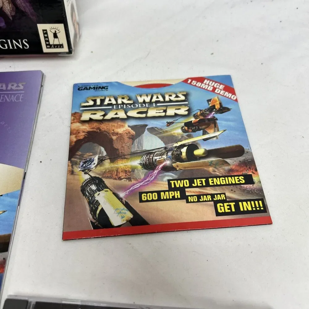 🔥LOT‎ OF 2 - STAR WARS PC GAMES - EPISODE 1 & THE FALLEN VGC